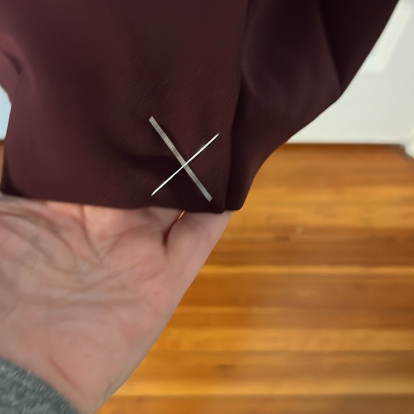 Ann Taylor Chain Belted Sheath dress. Plum size 0 NWT - Picture 7 of 8